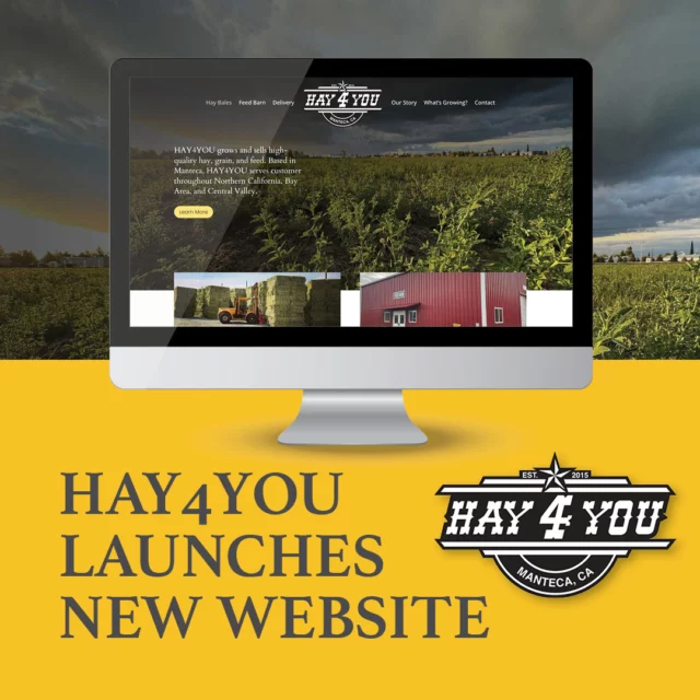 We are excited to share the launch of our brand new website!

You can now find more information on our available hay varieties and fully stocked feed barn, along with our delivery area, hours of operation, and some fun family history.

www.hay4u2.com

#hay4you #haybales #feedbarn #manteca #website